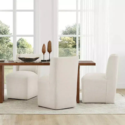 Sedia da pranzo moderna con rotelle