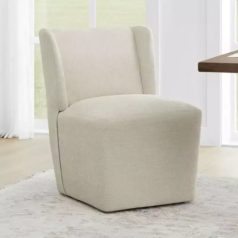Sedia da pranzo moderna con rotelle