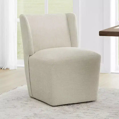 Sedia da pranzo moderna con rotelle