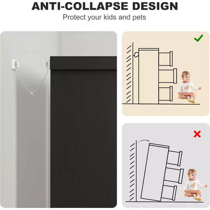 Cassettiera per camera da letto con 6 cassetti, comò in legno per armadio, mobile contenitore per corridoio, soggiorno e ufficio