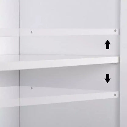Armadio a muro bianco da 183 cm
