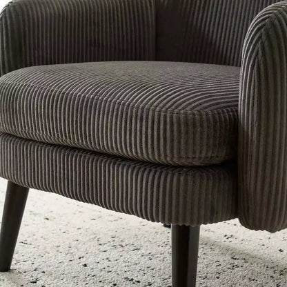 Poltrona da salotto imbottita con seduta e schienale a cuscino