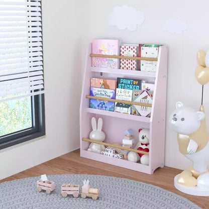 Libreria per bambini a 3 ripiani – Rosa