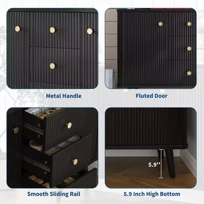 Credenza a buffet da 47 pollici con 3 cassetti e 2 ante