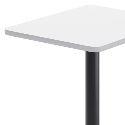Set Tavolo Rettangolare Alto da Bar 24" x 30" con Poggiapiedi ad Anello