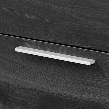 Comodino a 2 cassetti con guide metalliche