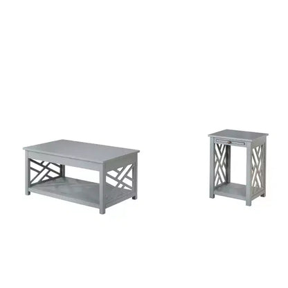 Tavolino da caffè e tavolino laterale 36 Middlebury con vassoio - Alaterre Furniture