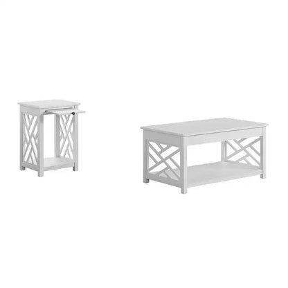 Tavolino da caffè e tavolino laterale 36 Middlebury con vassoio - Alaterre Furniture