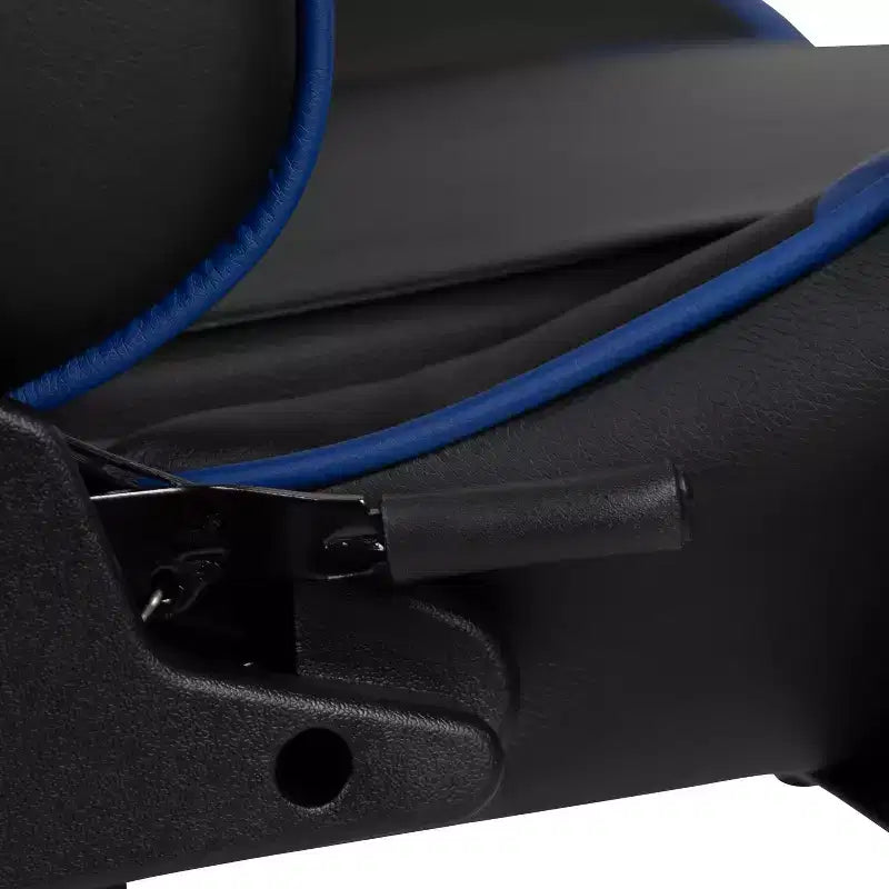Sedia ergonomica da gaming da corsa con schienale reclinabile e poggiapiedi