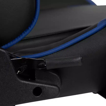 Sedia ergonomica da gaming da corsa con schienale reclinabile e poggiapiedi