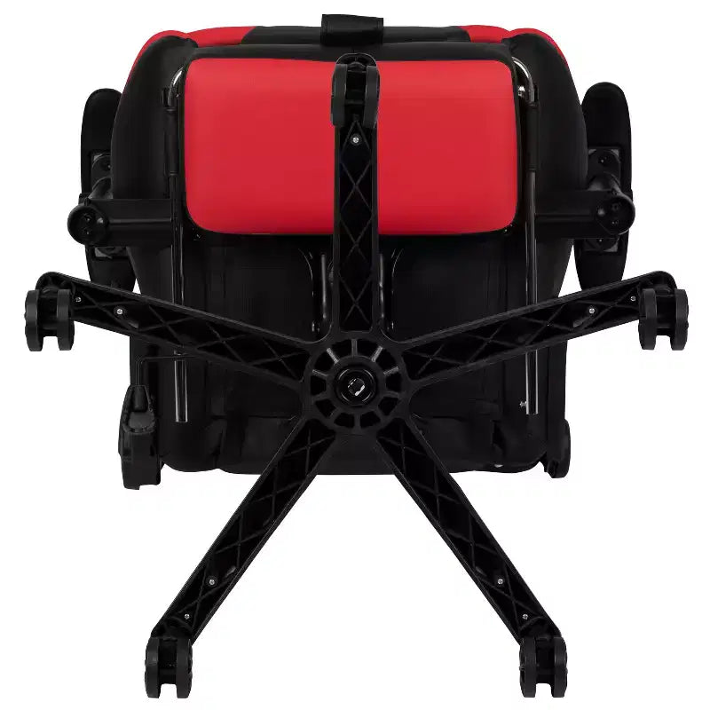 Sedia ergonomica da gaming da corsa con schienale reclinabile e poggiapiedi