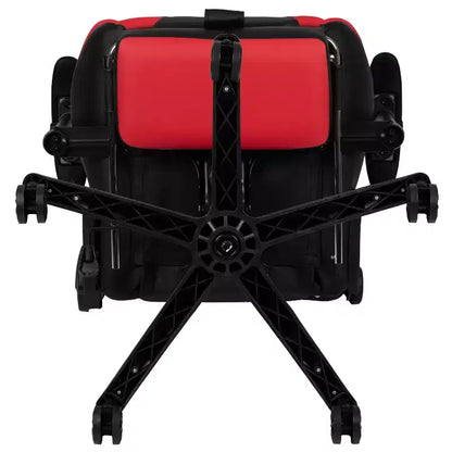Sedia ergonomica da gaming da corsa con schienale reclinabile e poggiapiedi