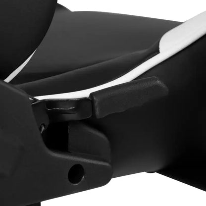 Sedia ergonomica da gaming da corsa con schienale reclinabile e poggiapiedi